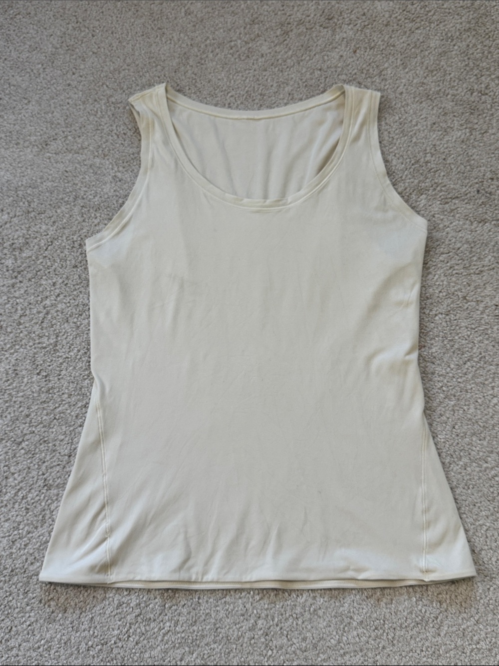 lululemon Wundermost Scoop Neck Tank Top Cream SzL